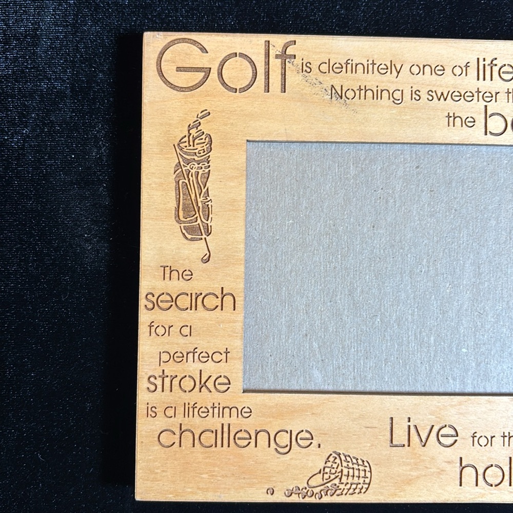 Lasercraft Golf Photo Frame - Picture 2 of 5
